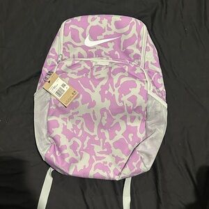 Nike Lavender and White Patterned Backpack